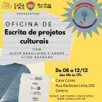 Oficina de Escrita de Projetos Culturais – 8 a 12 de dezembro – Casa Cores